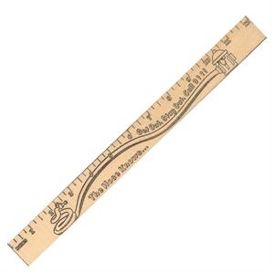 Get Out/stay Out  &quot;u&quot; Color Rulers - Natural Wood Finish