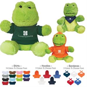 6&quot; Plush Fantastic Frog With Shirt