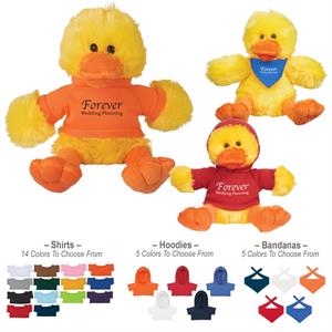 6&quot; Plush Delightful Duck With Shirt