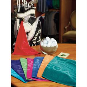 Turkish Signature Colored Heavyweight Golf Towel  16&quot; x 24&quot;