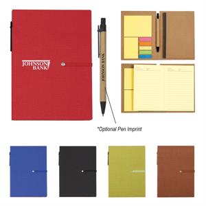 Notebook With Sticky Notes And Pen