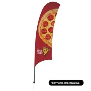 15&apos; Value Razor Sail Sign - 2-Sided with Ground Spike