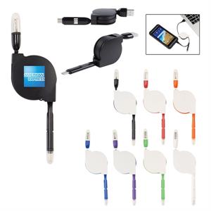 2-In-1 Retractable Charging Cable