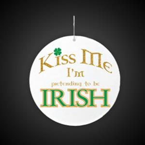Kiss Me I&apos;m Irish Plastic Medallions - 2 1/2&quot;