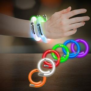 11&quot; Coil Tube Bracelets w/Flashing LED Lights