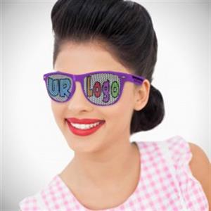 Purple Custom Classic Retro Billboard Sunglasses