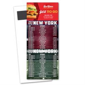 Football Schedule Magnetic Stick Up Card