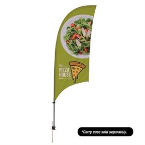 7.5&apos; Value Razor Sail Sign - 2-Sided with Ground Spike