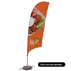 10.5&apos; Value Razor Sail Sign - 1-Sided with Cross Base