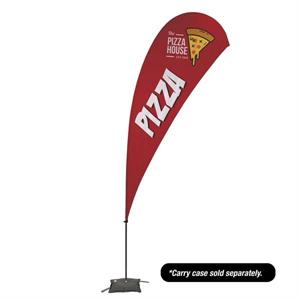 13&apos; Value Teardrop Sail Sign - 1-Sided with Cross Base