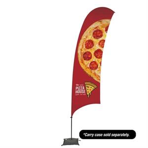 15&apos; Value Razor Sail Sign - 1-Sided with Cross Base