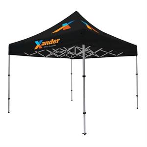 Compact 10&apos; Tent Kit (Full-Color Imprint, 3 Locations)