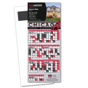Hockey Schedule Magnetic Stick Up Card