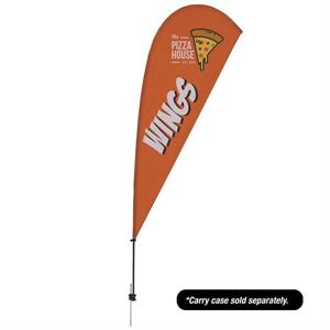 9.5&apos; Value Teardrop Sail Sign - 1-Sided with Ground Spike