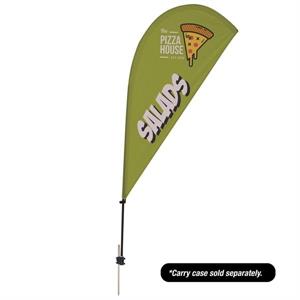 6.5&apos; Value Teardrop Sail Sign - 1-Sided with Ground Spike