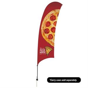 15&apos; Value Razor Sail Sign - 1-Sided with Ground Spike