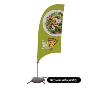 7.5&apos; Value Razor Sail Sign - 2-Sided with Cross Base