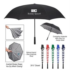 48&quot; Arc Blanc Noir Inversion Umbrella