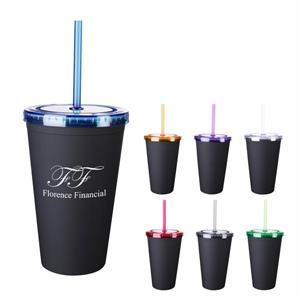 16 Oz. Newport Tumbler with Straw