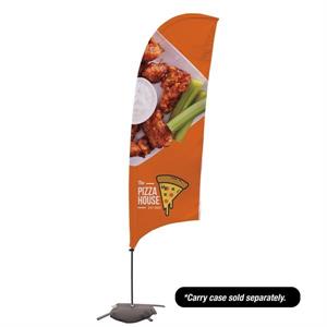 10.5&apos; Value Razor Sail Sign - 2-Sided with Cross Base