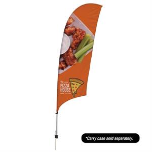 10.5&apos; Value Razor Sail Sign - 2-Sided with Ground Spike