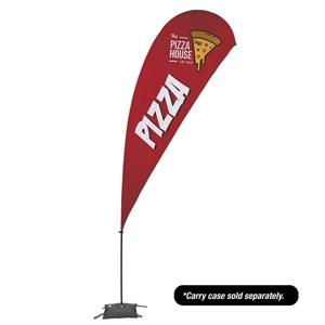 13&apos; Value Teardrop Sail Sign - 2-Sided with Cross Base