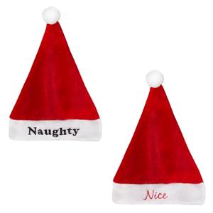 Nice &amp; Naughty Santa Hats
