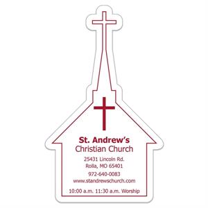 Church Thick Vinyl Die Cut Large Stock Magnet