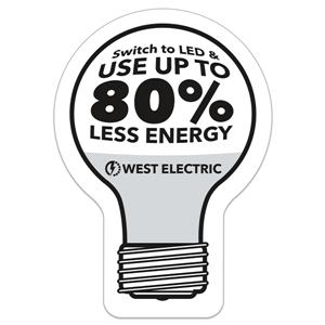 Light Bulb Vinyl Die Cut Small Stock Magnet