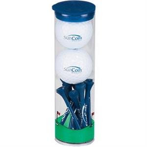 2 Ball Tall Tube with Wilson Chaos Golf Balls