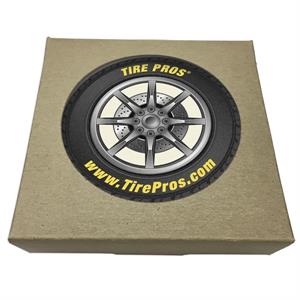 Set of 2 Round Absorbent Stone Car Coasters 