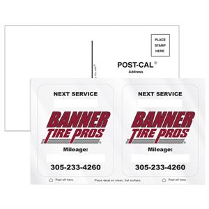 Post-Cals® Postcard w/ 2 Clear Vinyl Rounded Corner Back