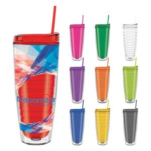 26 oz Made In The USA Tumbler w/ Lid  Straw