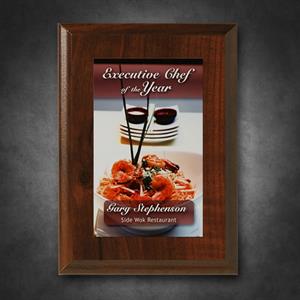 Econo Cherry Plaque with Sublimated Plate
