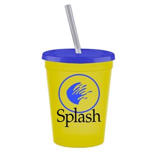 16 oz. Stadium Cup with Lid &amp; Straw