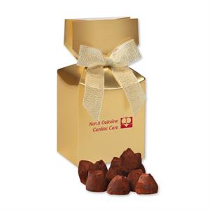 Cocoa Dusted Truffles in Gold Premium Delights Gift Box