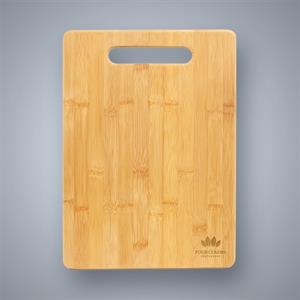 Bamboo Cutting Board with Handle Cutout - Bar Size