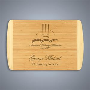 2-Tone Bamboo Cutting Board - Large