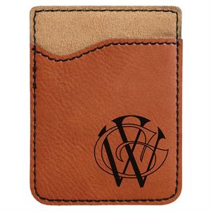 Leatherette Phone Wallet - Rawhide