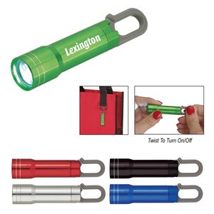 Mini Aluminum Flashlight With Carabiner