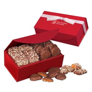 Toffee &amp; Turtles in Red Magnetic Closure Gift Box
