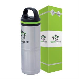 iCOOL Odin 20 oz. Stainless Steel Vacuum Water Bottle &amp; P...