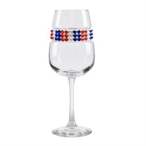 Blank Footed Wine Glass with Bracelet