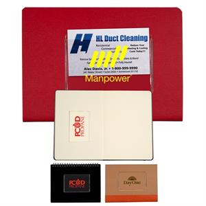 Clear Business Card Holder with Adhesive Backing