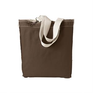 Authentic Pigment 14 oz. Direct-Dyed Raw-Edge Tote
