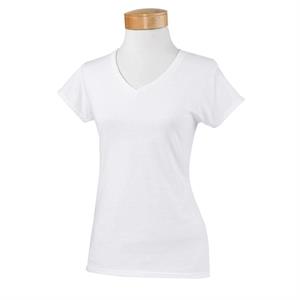 Softstyle Ladies&apos; SoftStyle® 4.5 oz. Fitted V-Neck T-Shirt