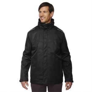 Core365 Men&apos;s Tall Region 3-in-1 Jacket with Fleece Liner