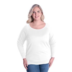LAT Ladies&apos; Curvy French Terry Pullover