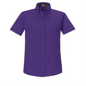 Core365 Ladies&apos; Optimum Short-Sleeve Twill Shirt