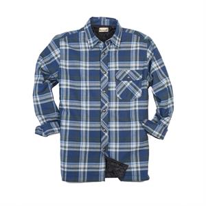 Backpacker Men&apos;s Tall Flannel Shirt Jacket with Quilt Lining